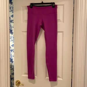 Lululemon Reversible Pink and Black Leggings